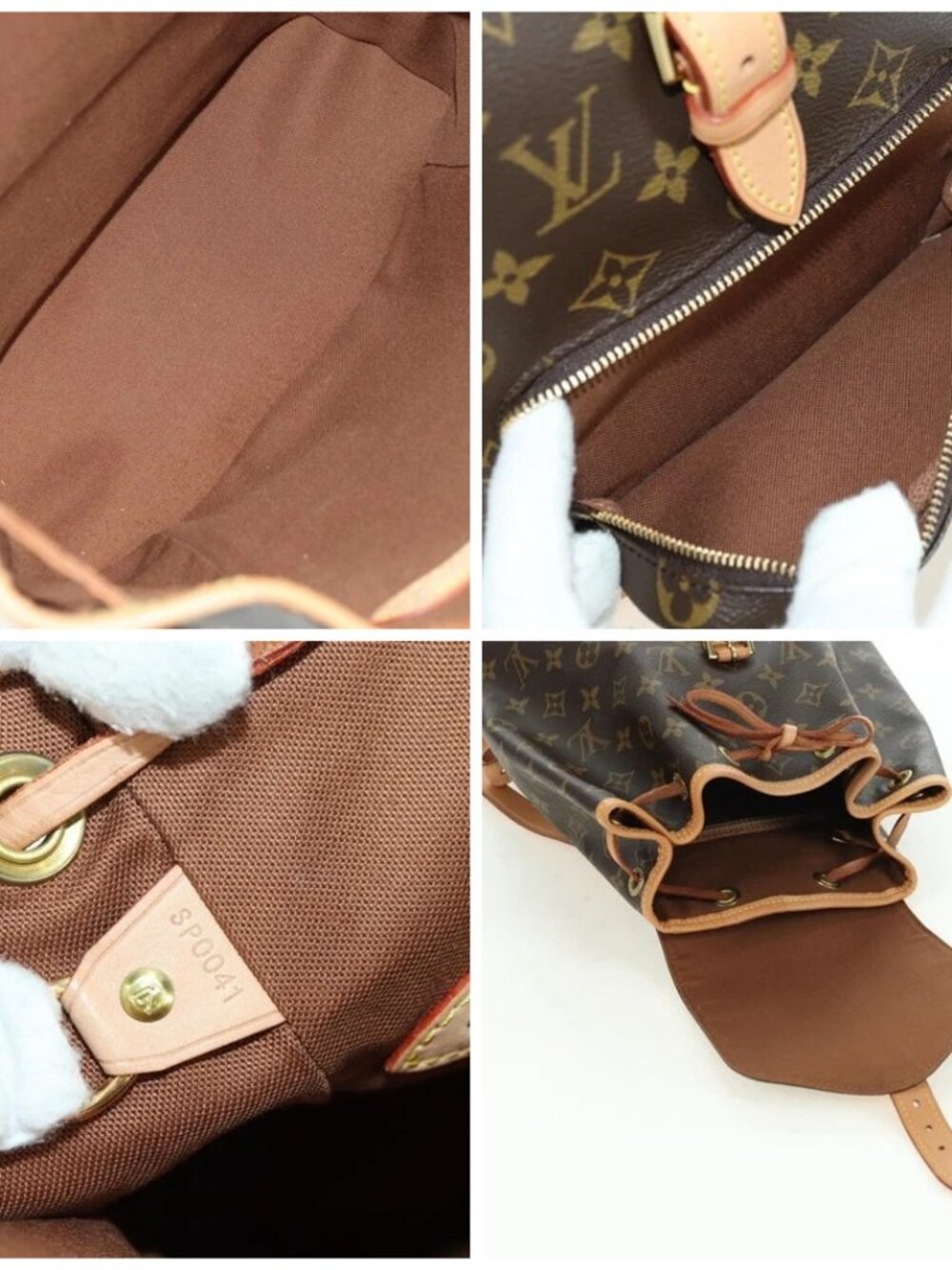 LOUIS VUITTON Monogram Montsouris MM Backpack M51136 LV Auth 174781SAV - Picture 15 of 16